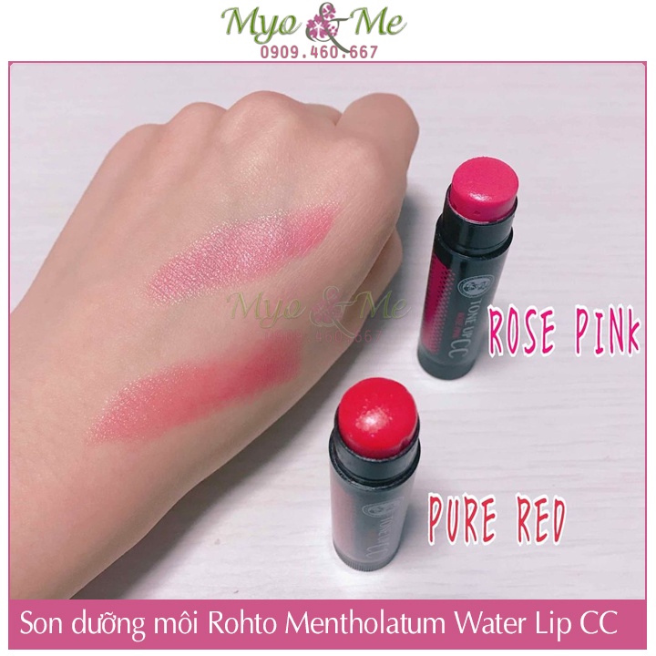 Son dưỡng môi có màu chống nắng, son BTS dùng Rohto Mentholatum Water Lip Tone Up CC Nhật Bản - SPF20/PA++++ 4.5g