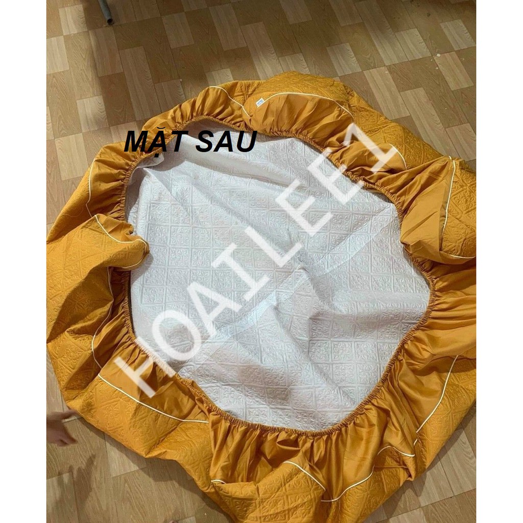 Ga trần bông satin [FREE SHIP] ga chun ga trải giường cao cấp 1 mầu nhiều kích thước