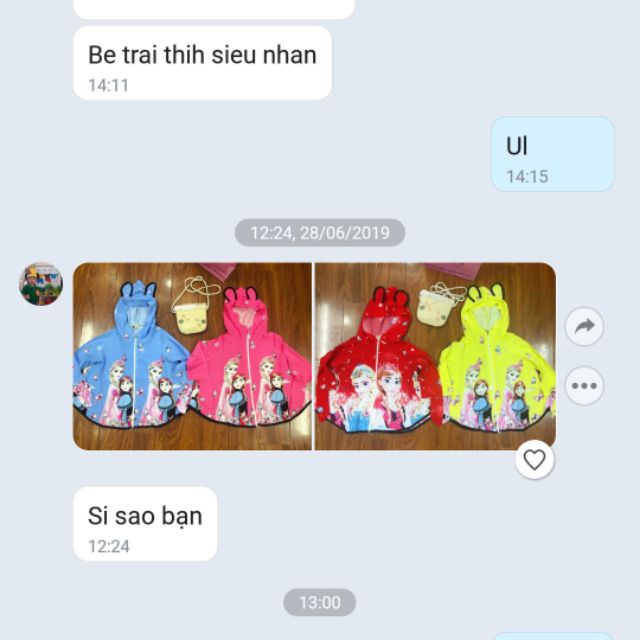 Áo chống nắng cho bé