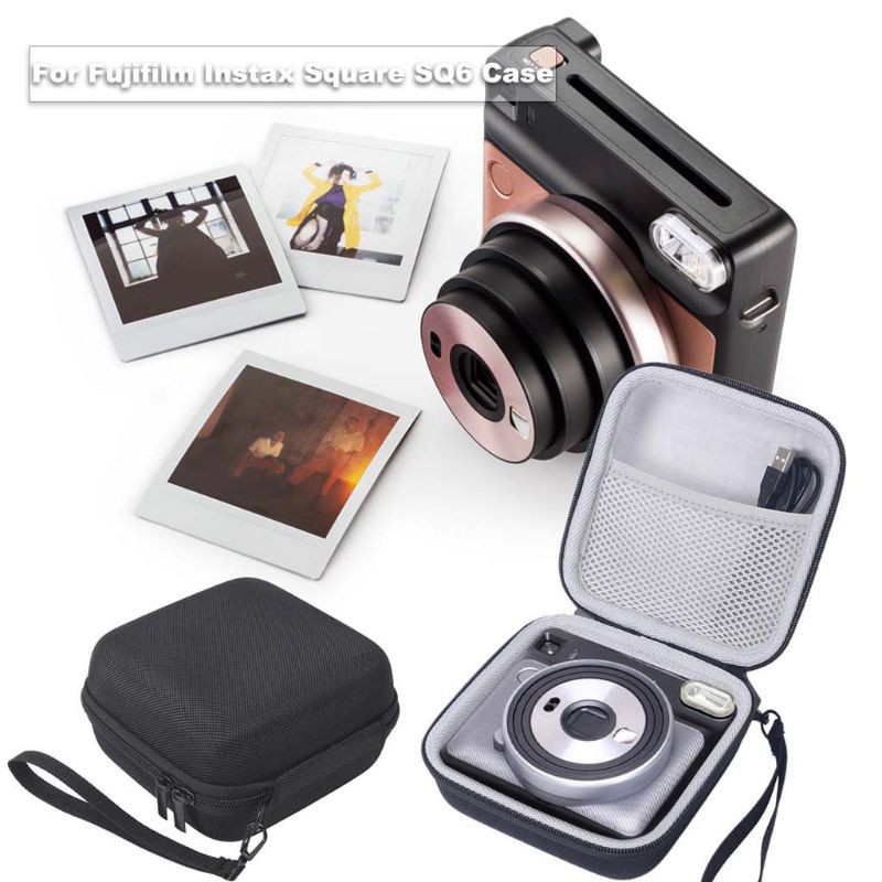 KOK Carrying Bag Storage Box Protective Case Shell Portable Travel Shockproof for Fujifilm Instax Square SQ6 Camera