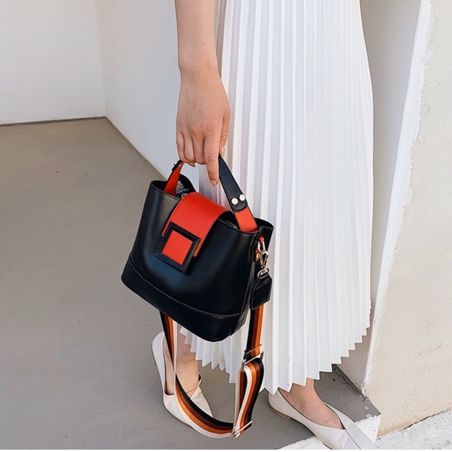 T15 TÚI DA MỀM ĐEO CHÉO KHOEN VUÔNG QOAI DỆT HÀNG CAO CẤP ảnh thật cuối bài