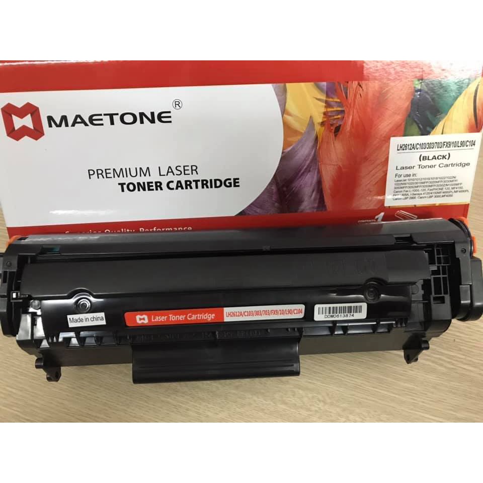 Hộp mực 2900/3000/Hp 1010/1018/1020 mã 12A madetoner chất lượng cao