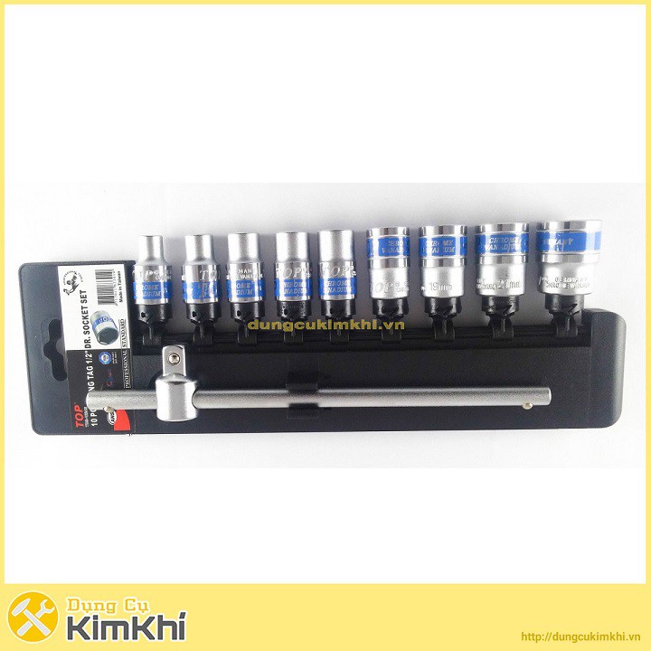 Bộ tuýp 10 chi tiết 1/2inch cần truợt TOP TBS-12246