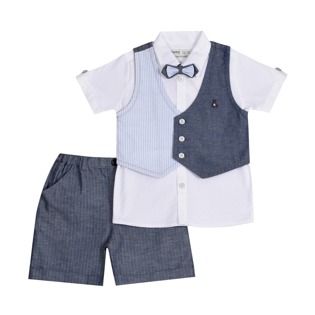 Set sơ mi vest Tony Boys VEST2378 - HELLO B&amp;B