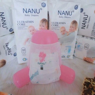 1 MIẾNG TÃ QUẦN NANU BABY NHẬT BẢN SIZE M1/L1/XL1/XXL1/XXXL1 dùng thử