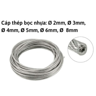 Dây cáp thép bọc nhựa đủ size