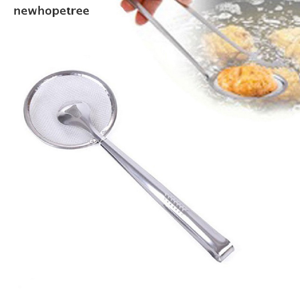 Dụng Cụ Kẹp Có Lưới Lọc Dầu Chiên Thức Ăn Bằng Thép Không Gỉ Đa Năng