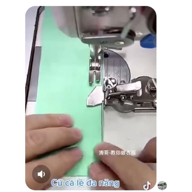 Cữ kẹp vải canh lề, chống vẹo nhăn vải đa năng, dùng cho máy may công nghiệp và máy gia đình xưa