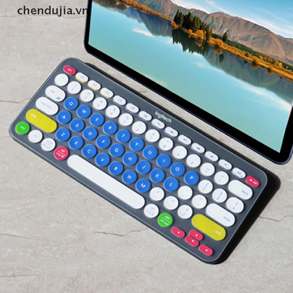 Vỏ bọc bàn phím không dây bằng silicon mềm nhiều màu cho Logitech K380