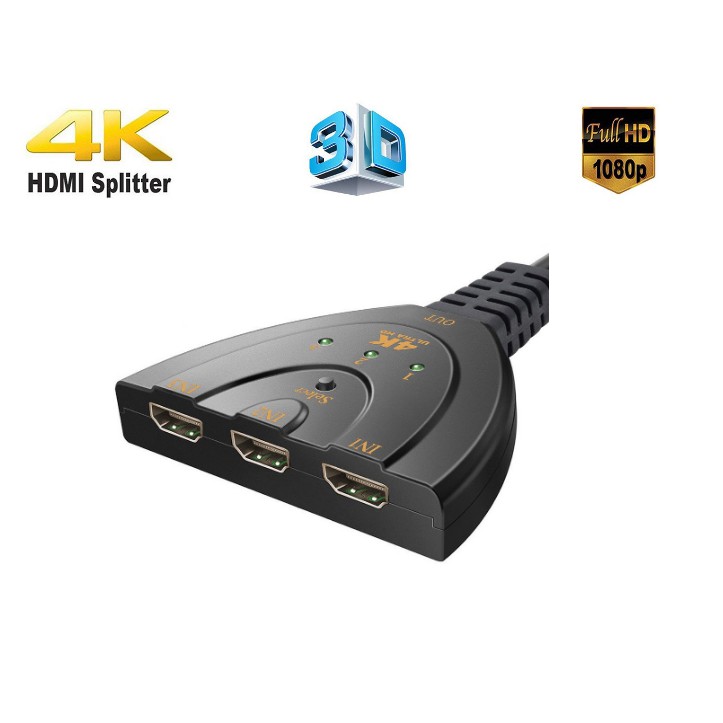 Bộ Gộp HDMI 3 Vào 1 Ra Cao Cấp HDTV DVD