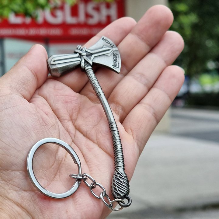 Móc Treo Chìa Khóa Avengers. Móc Khóa Rìu Thor. Chất Liệu Hợp Kim Nhôm Cao Cấp