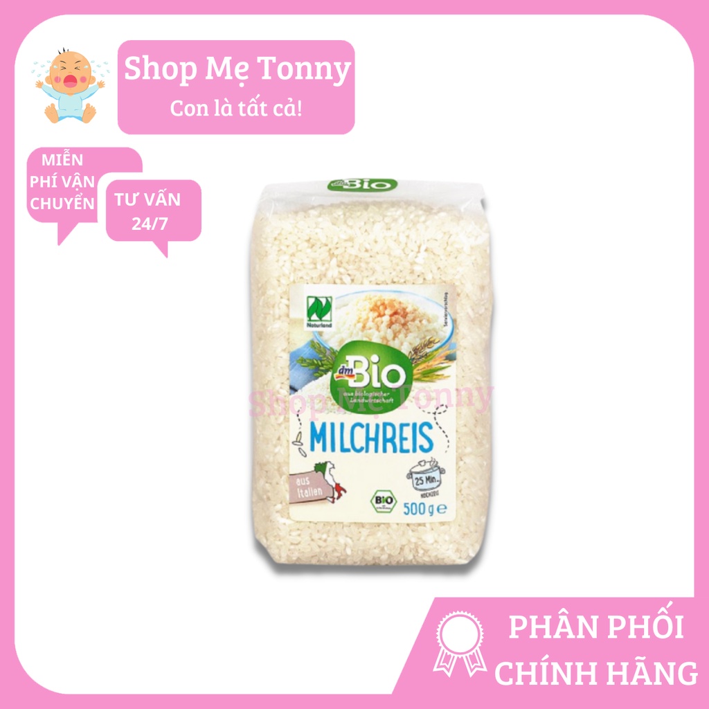 Gạo sữa nguyên chất Dm Bio Đức 500g [HSD 1 năm kể từ ngày sản xuất]