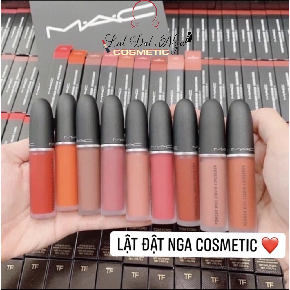 . Son Mac Powder Kiss Liquid - Đủ Màu - Son Mac Kem 973.974.979.982.989.991995.997.998