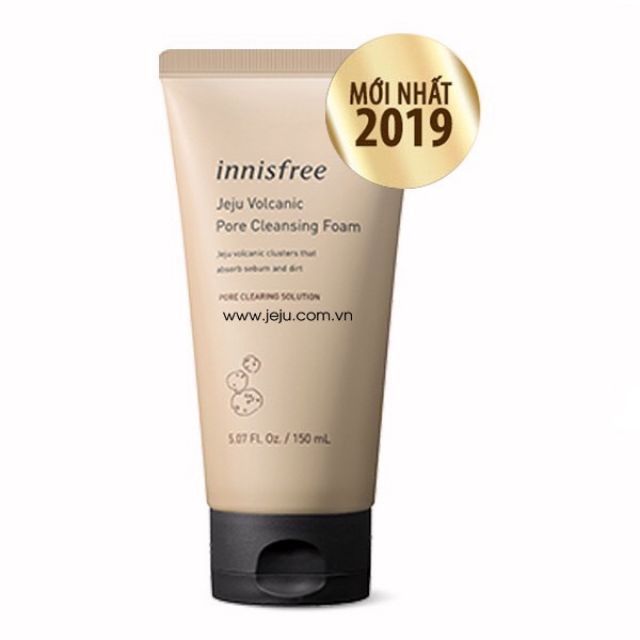 [Mẫu Mới 2019] Sữa Rữa Mặt INNISFREE Jeju Volcanic Pore Cleansing Foam