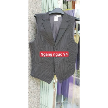 áo vest gi lê nam có cổ