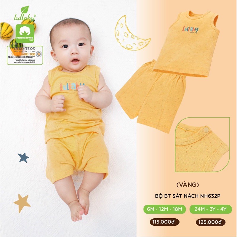 Bộ sát nách bé trai/gái Lullaby [NH632-633P] (Sz 6m-4y)