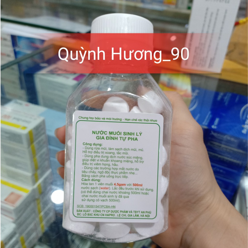 Viên MUỐI TINH SÚC MIỆNG AN PHÚ LỌ 50 VIÊN