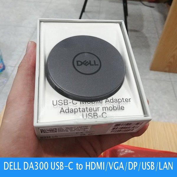 ( NEW-SEAL ) Bộ chuyển đổi Dell DA310 - HUB USB C to HDMI/VGA/DP/USB-C/USB-A/LAN Chính Hãng