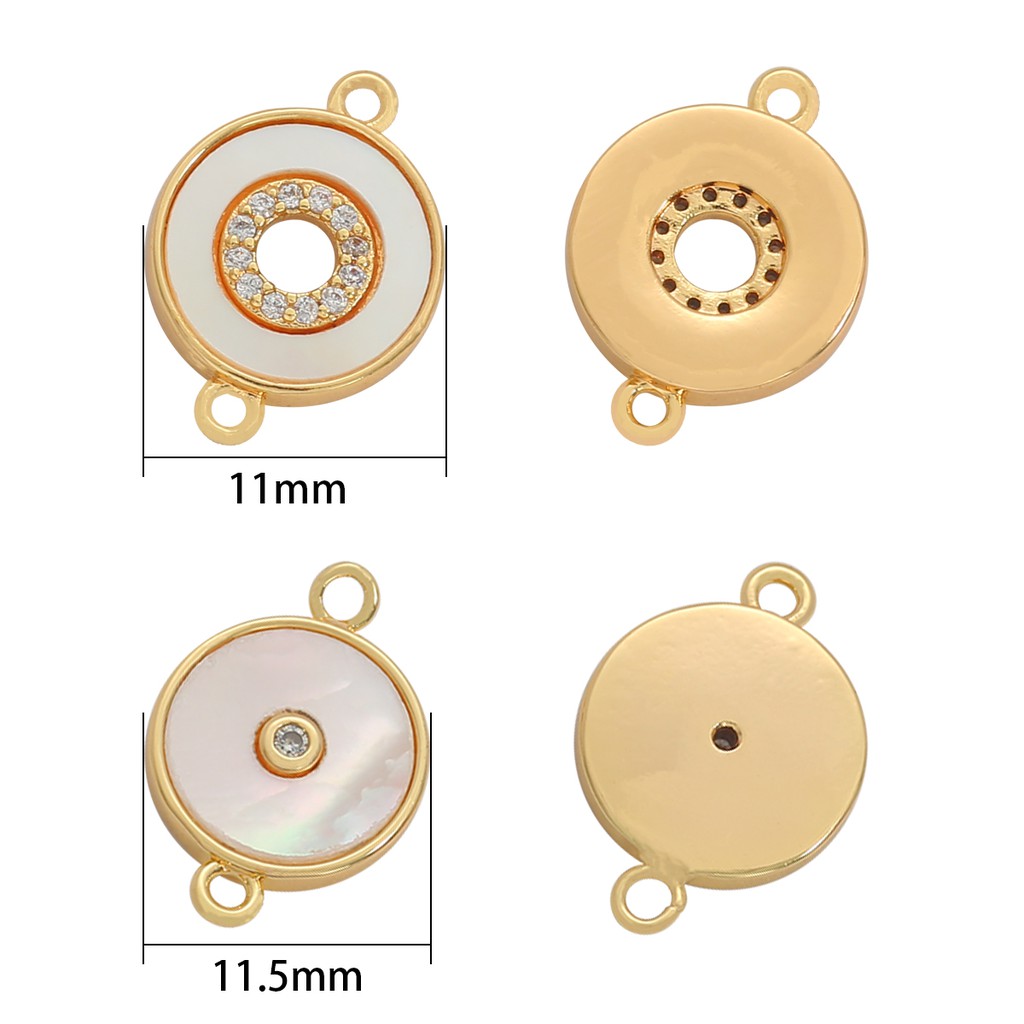 Mặt dây Beadia bằng đồng mạ vàng 18k thiết kế thời trang