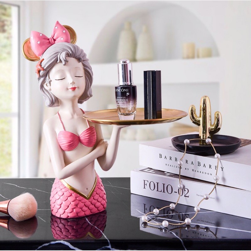 Tượng cô gái trang trí cao 32cm