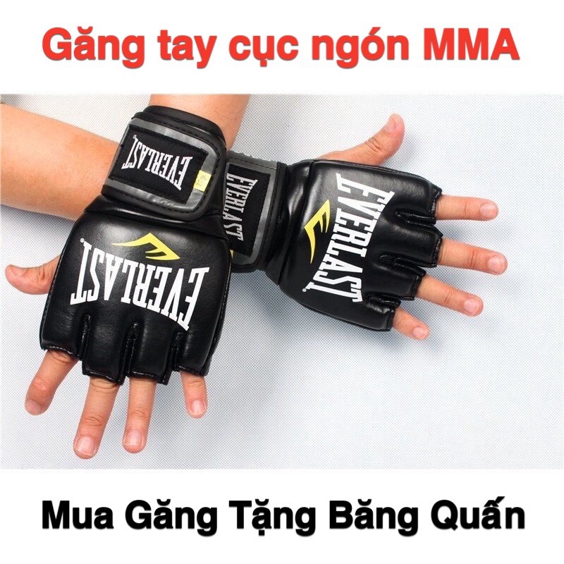 Găng tay cục ngón MMA, UFC, Boxing, KickBoxing, Võ Tự Do, Đấm Bao Cát