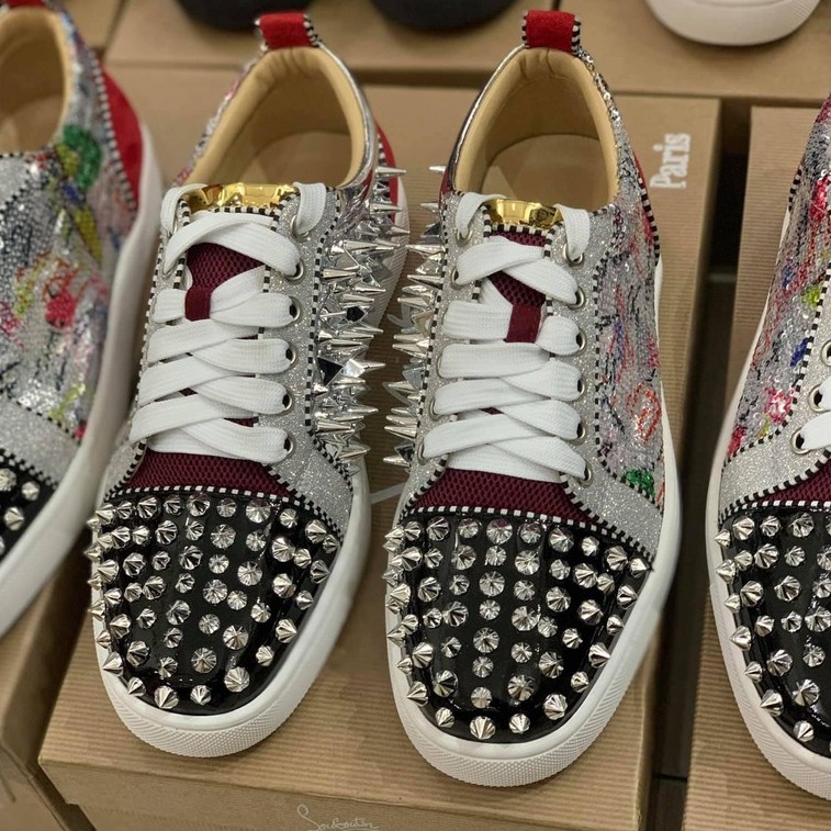 👟HIGH FASHION👟 Giày sneaker 7 màu dát nhũ tán đinh likeAu on web MLN size 38-43