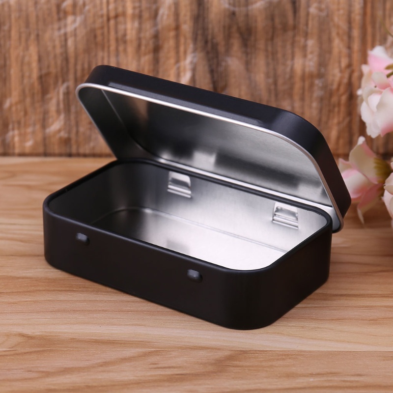 Hộp Thiếc Nhỏ Màu Đen Đựng Trang Sức / Kẹo / Chìa Khóa Tiện Dụng