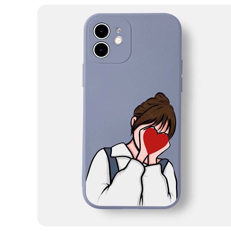 Ốp lưng IPhone cặp đôi trái tim cạnh vuông 6/6plus/6s/6splus/7/7plus/8/8plus/x/xr/xs/11/12/13/14/pro/max/plus/pro BVC934