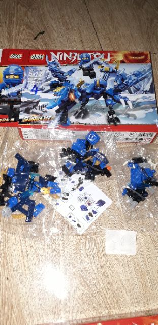 Lắp ráp 1 hộp LegoNinjutsu Rồng 99508 có nhiều chi tiết