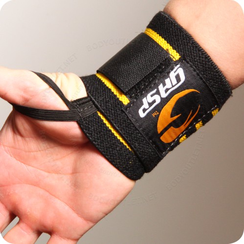 Dây Quấn Cổ Tay Gasp Hardcore Wrist Wraps Màu Vàng - Chính Hãng The Shape