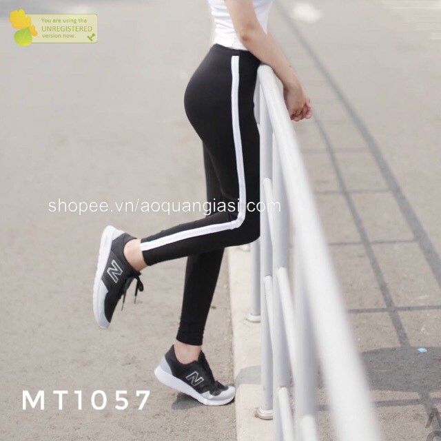 Quần legging sọc nhí trắng MT464, mt684, mt1144, mt691, mt1152, mt683,mt1150, mt1151 aoquangiasi (dưới 50 kg)
