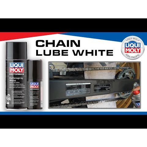 Chai xịt bôi trơn bảo vệ sên Liqui Moly Chain Lube White 1591 400ml chống thấm nước, ngăn ngừa mài mòn, bảo vệ nhông đĩa