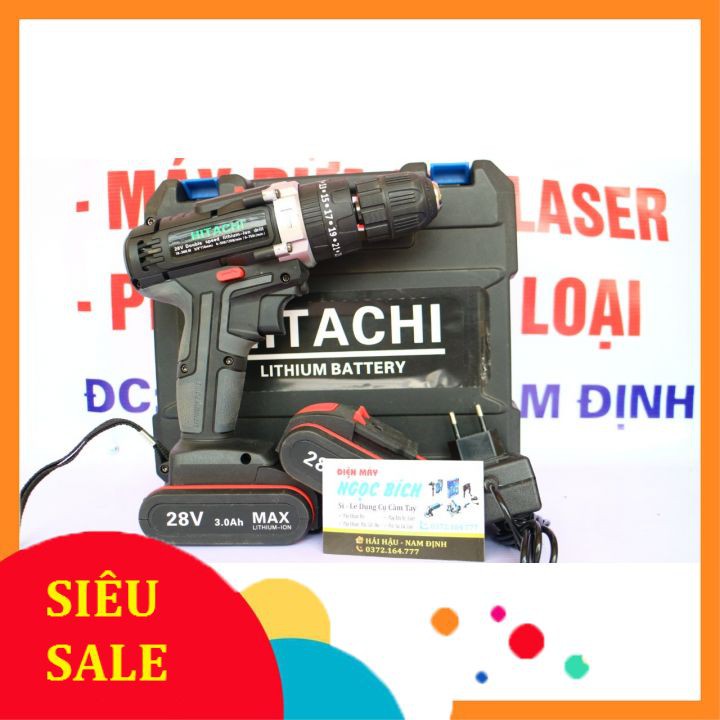 [Có Búa] Máy Khoan Pin 28v Pin Trâu