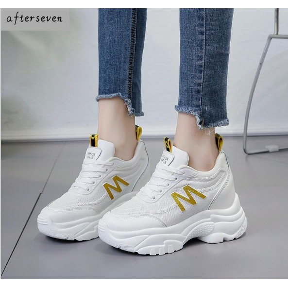 [Mã FADI5K245 giảm 5K đơn 0đ] FREESHIP 50K Giày Độn Đế 8cm Chất đẹp Chữ M cực chất ( Form rộng lùi lại 1 size) | BigBuy360 - bigbuy360.vn