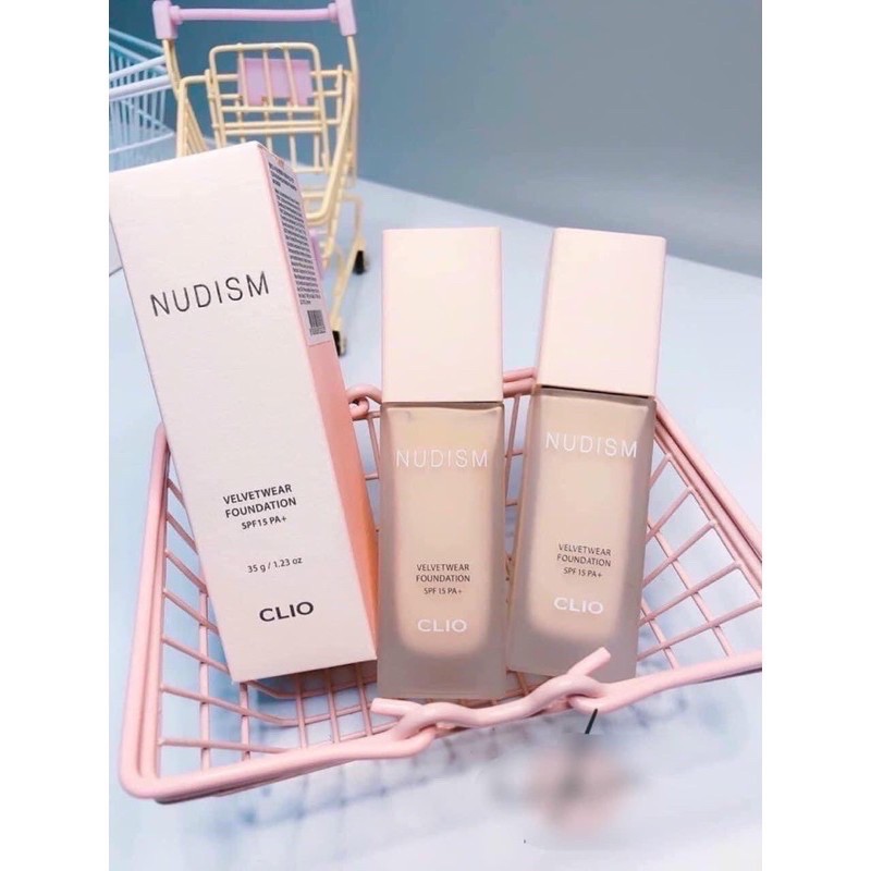 KEM NỀN Clio Nudism Velvetwear Foundation 35g