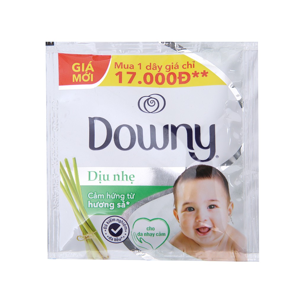 nước xả vải downy ( đủ màu ) dây 10 gói * 20 ml