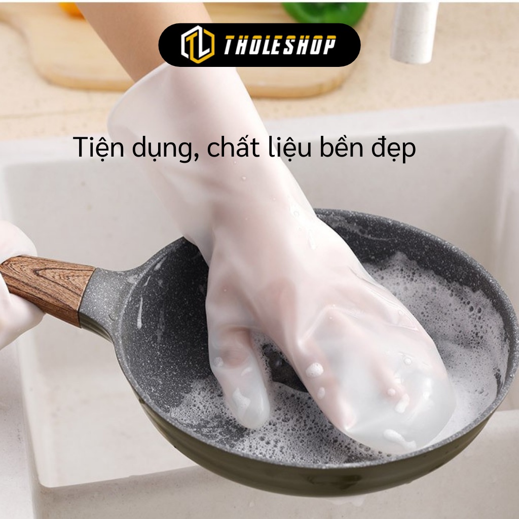 Găng Tay Silicone Rửa Chén - Bao Tay Có Gai Tạo Bọt Rửa Chén, Rau Củ, Vệ Sinh Bếp 9189