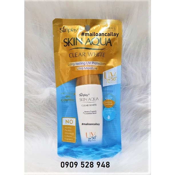 Kem chống nắng hằng ngày dưỡng trắng Sunplay Skin Aqua Clear White SPF 50+ PA++++25g