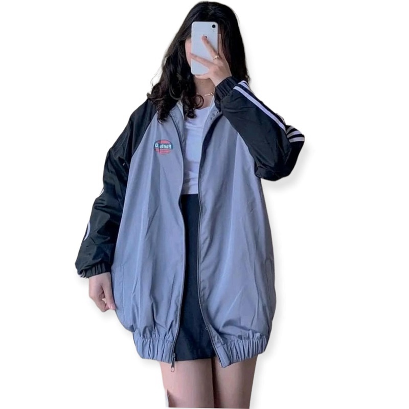 Áo Khoác Nữ Form Rộng LOGO Chất Dù 2 Lớp Dày Mịn [ HÌNH THẬT SẢN PHẨM ]  - ĐĂNG QUANG CLOTHER