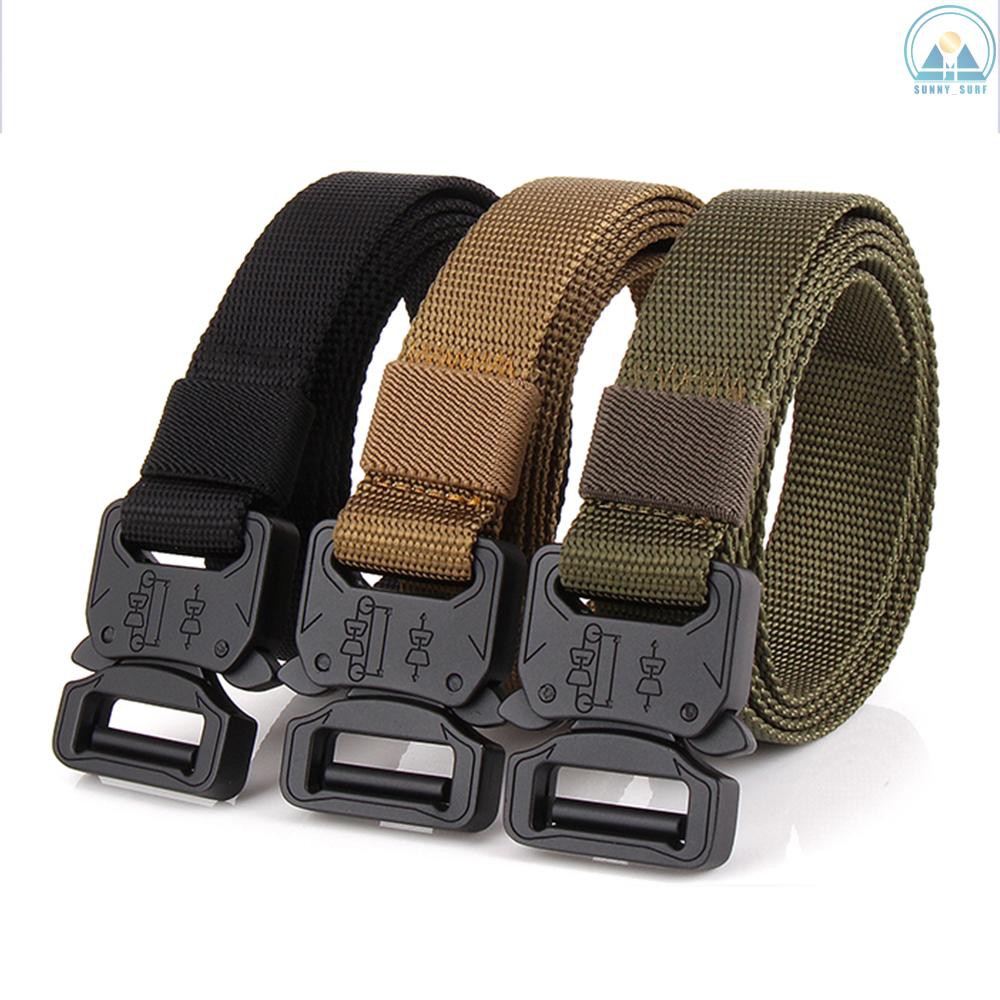 Sunny☀ Lixada Tactical Quick Release Belt with Heavy Duty Buckle for Outdoor Camping Mountaineering Climbing Training Hunting