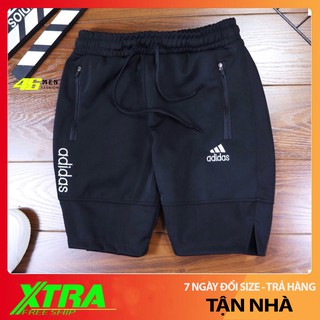 Quần thể thao nam 3 sọc ngắn, túi khóa kéo, quần tập gym cao cấp MFQ009