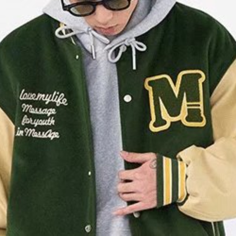 Áo Khoác Bóng Chày Dáng Rộng Phong Cách Hiphop Thời Trang