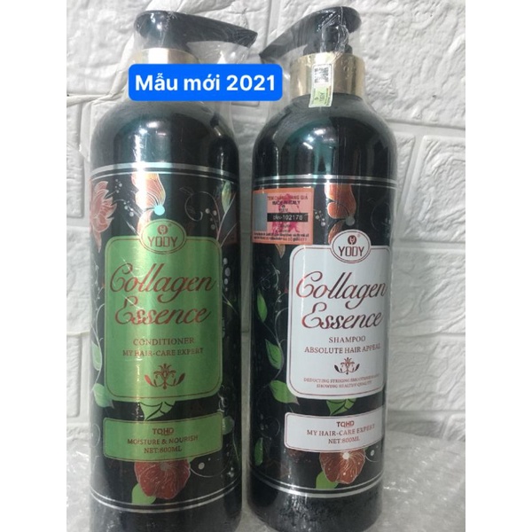 DẦU GỘI XẢ ESSEN COLLAGEN HƯƠNG THƠM CHỐNG RỤNG TÓC 800ML X2