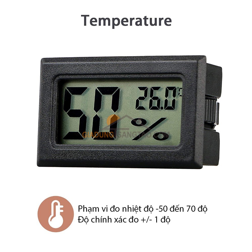 Đồng hồ đo nhiệt độ độ ẩm mini HY-11