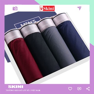 Quần lót nam boxer sịp đùi nam dạng lưới thông hơi cao cấp -SKINI