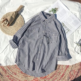 [Yeah1Shop]- Áo sơ mi sọc trơn nhỏ (M, L, XL)