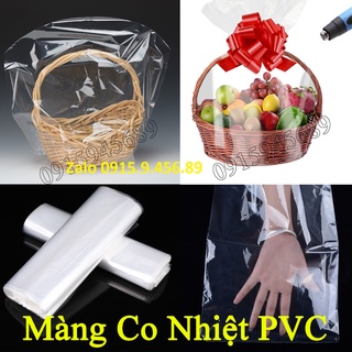 20 Túi Màng Co Bọc Giỏ Quà ,Giỏ Hoa Quả ,Màng Co Khay Gỗ,Khay Hoa Quả Hàng Loại 1 ,Trong,Sáng,Bóng Đủ Size