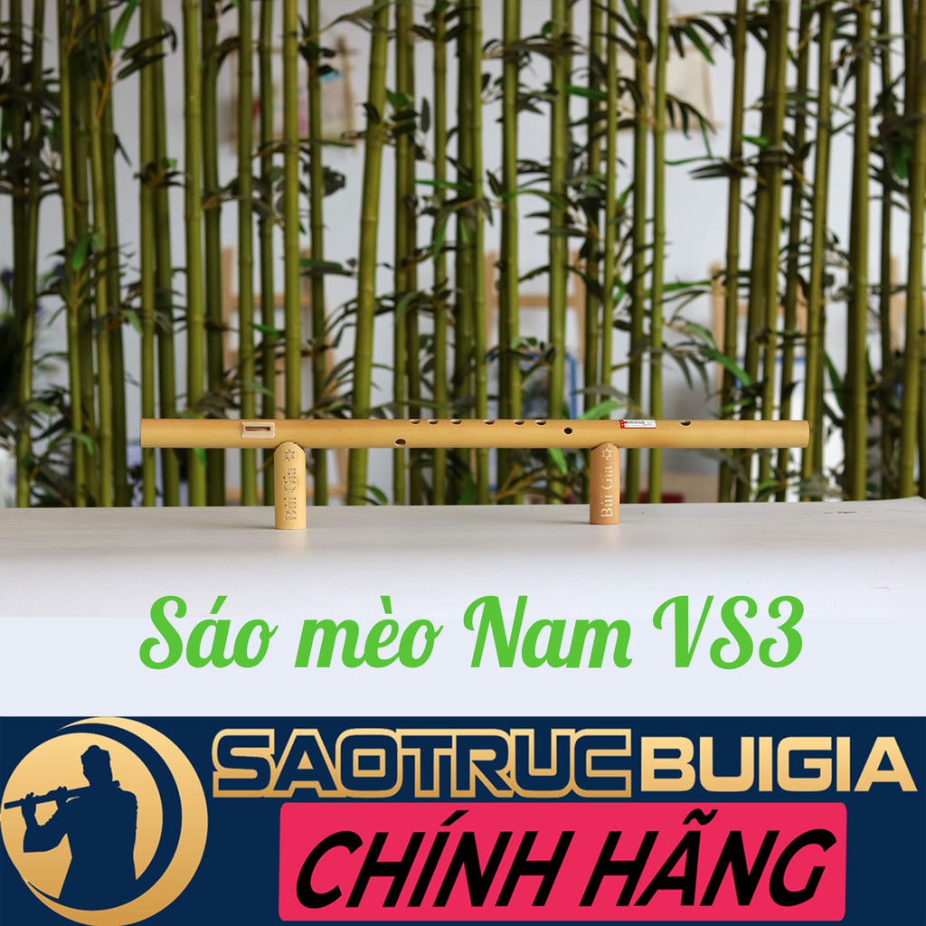 Sáo Mèo Nam Bùi Gia - VS3 Dòng cao cấp chơi lâu dài - Tặng túi nhung