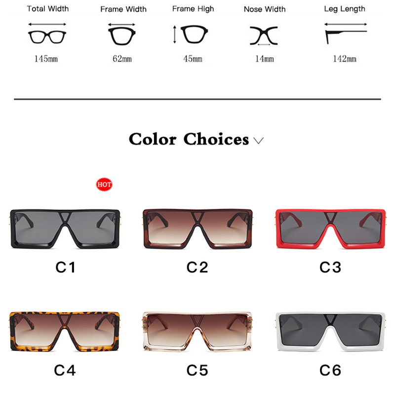 Kính Mát MATA Gọng Vuông Phong Cách Châu Âu Dành Cho Cả Nam Và Nữ