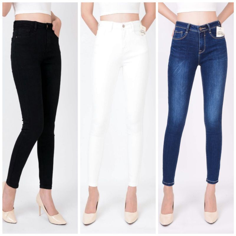 Quần Jeans Skinny Nữ ABBIANCA VNXK Cao Cấp